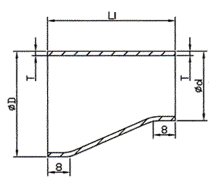 SMS WELD ECCENTRIC REDUCER
